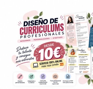 Diseño de Curriculum profesional y personalizado