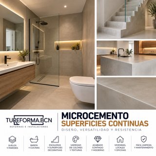 Microcemento continuo para superficies