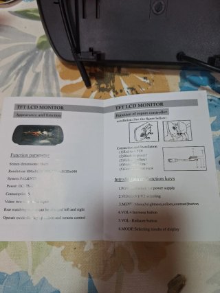 Monitor TFT LCD 7 Color