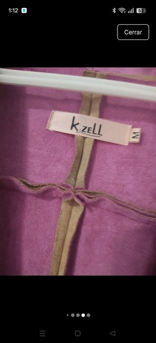 Chaqueta de Ante con Flecos K.Zell Talla M