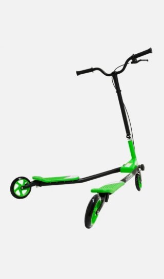 Patinete de dos pies verde 3 ruedas marca torpedo