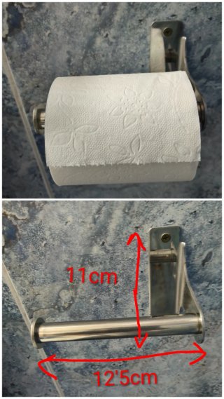 Mampara, espejo, estante, perchero y accesorios.