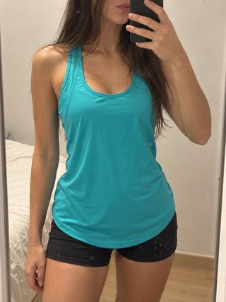 Camiseta Deportiva SHEIN Turquesa Talla L