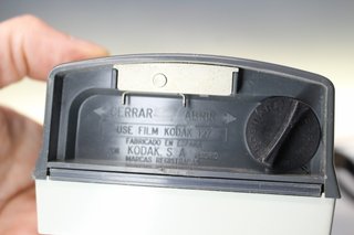 Kodak Brownie Fiesta. Cámara compacta analógica 127 mm. Años 60.