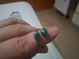 Anillo Plata Adaptable Doble Esmeralda