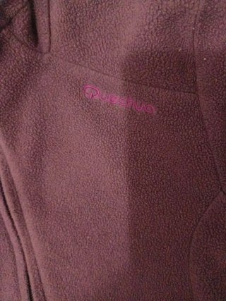 Chaqueta polar morada mujer