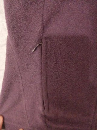 Chaqueta polar morada mujer