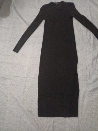 Vestido Massimo Dutti Negro Talla XS