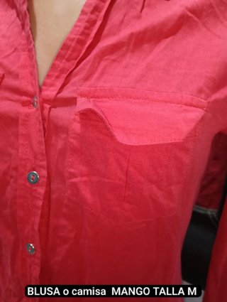 Camisa Roja Mango Talla M