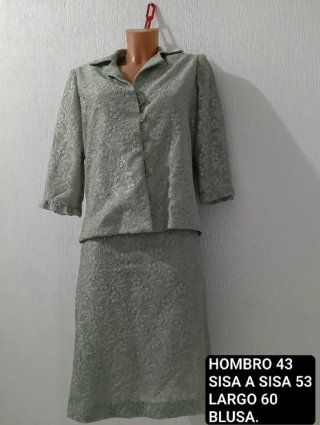 Traje de 2 piezas verde