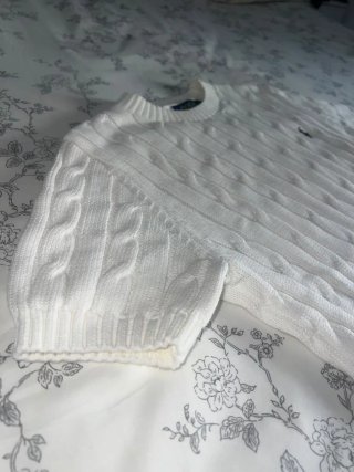 Jersey Polo Ralph Lauren Blanco Cable Knit