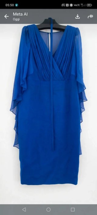 Abito da cerimonia Luisa Spagnoli blu
