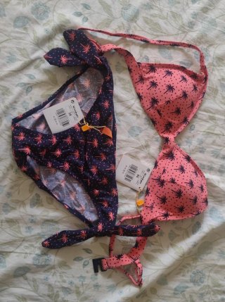 Bikini Estampado Palmeras Talla M
