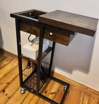 Mesa Auxiliar Cama/Sofá con Cajón