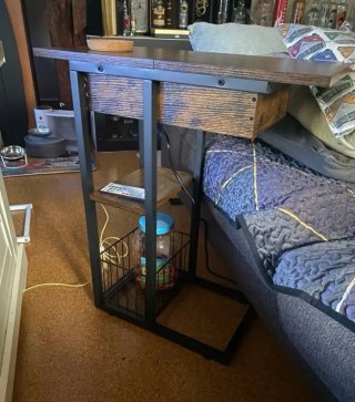 Mesa Auxiliar Cama/Sofá con Cajón