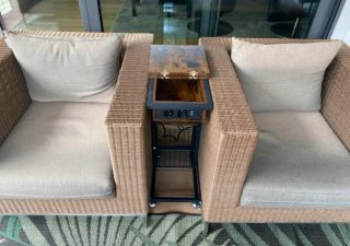 Mesa Auxiliar Cama/Sofá con Cajón