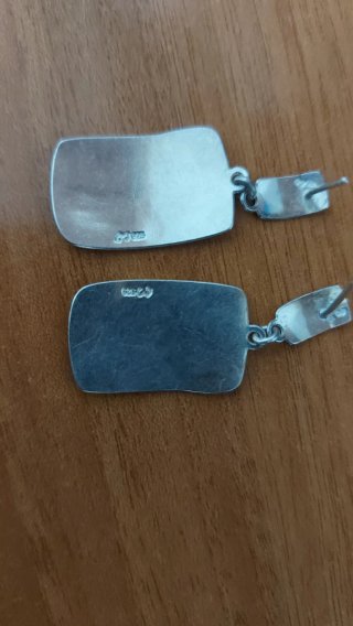 Pendientes de Plata con Diseño Abstracto