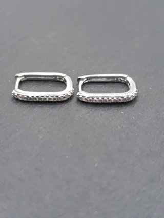 Pendientes ovalados S925 circonita blanca CP625