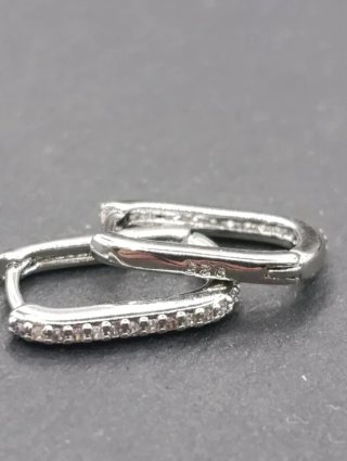 Pendientes ovalados S925 circonita blanca CP625