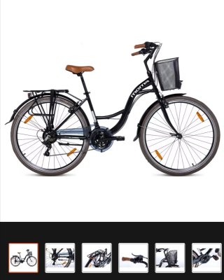 Bicicleta Moma con cesta