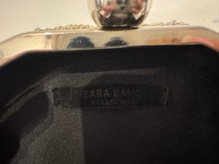 Bolso fiesta Zara redondo lentejuelas
