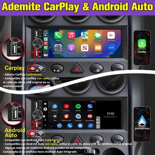 AWESAFE AutoRadio 1DIN Tactil CarPlay AndroidAuto