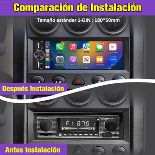AWESAFE AutoRadio 1DIN Tactil CarPlay AndroidAuto