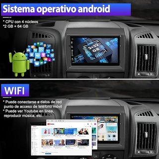 Hexinex Android 13 2+64GB AutoRadio 7'' Fiat