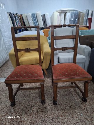 Pareja de Sillas  Madera Antiguas 2×60e unidad 30e