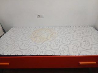 Cama Juvenil Plegable Roja y Naranja