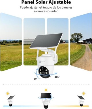 COCOCAM 4K 8MP Camara Ext. 2.4GHz Solar 10000mAh