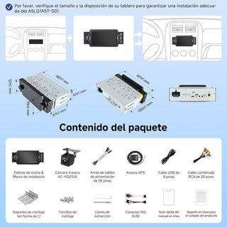 ATOTOZONE Android AutoRadio 9'' 1 DIN táctil