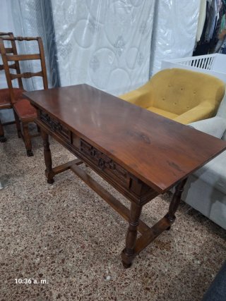Consola Mesa  de Madera con Cajones