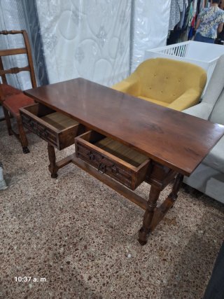 Consola Mesa  de Madera con Cajones