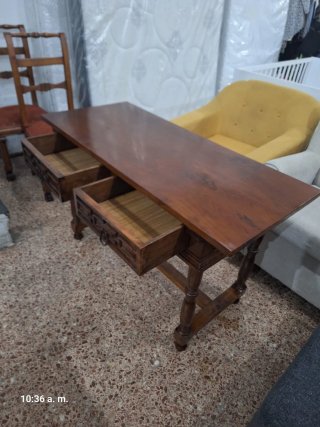 Consola Mesa  de Madera con Cajones