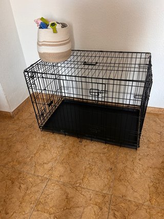 Jaula para perros negra