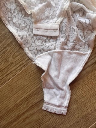 Body in pizzo bianco Laurino Corsetteria