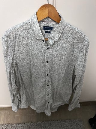 Camisa Zara Man Slim Fit Estampada Talla L