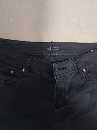 Pantalón Armani Jeans Negro Talla 38