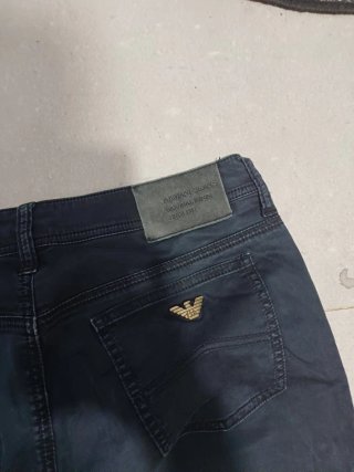 Pantalón Armani Jeans Negro Talla 38
