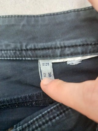 Pantalón Armani Jeans Negro Talla 38