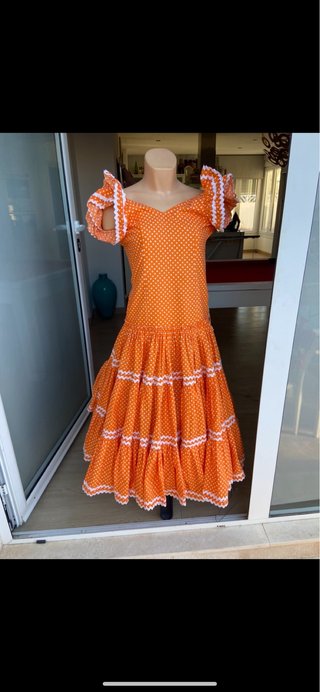 421 Vestido Flamenca regional amdaluz XS 32/34