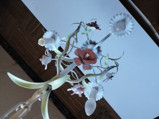 Lámpara de Techo Antigua con Flores