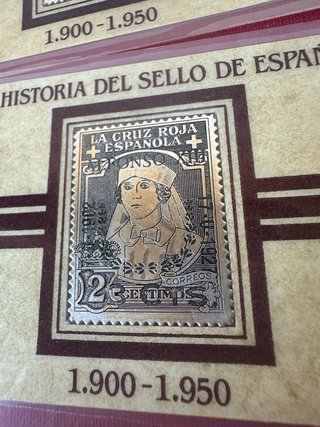 Lote 7 sellos plata 999 Historia Sello España