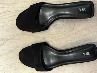 Sandalias de Ante Marrón ZARA