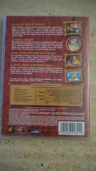 DVD Los Simpsons Clásicos Muy Fuerte Para TV