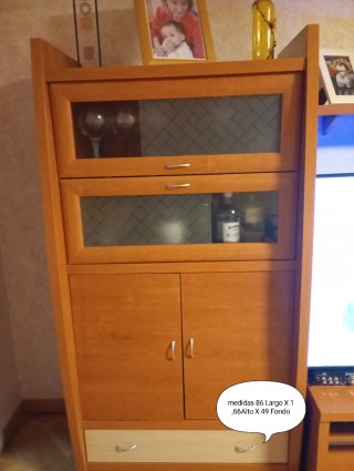 Mueble de Salón en Madera Color Cerezo