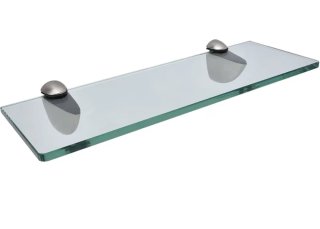 2 Estanterías Cristal Soportes Metálicos