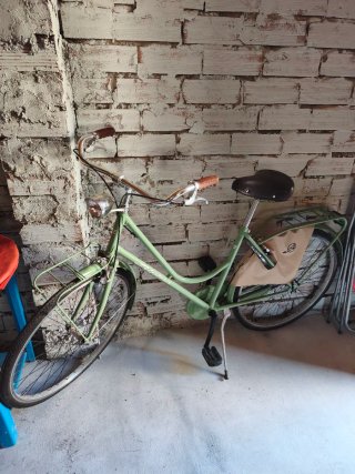 Bicicleta de Paseo Vintage Verde