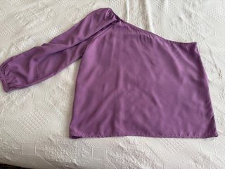 Blusa Asimétrica Morada Renatta&Go.
